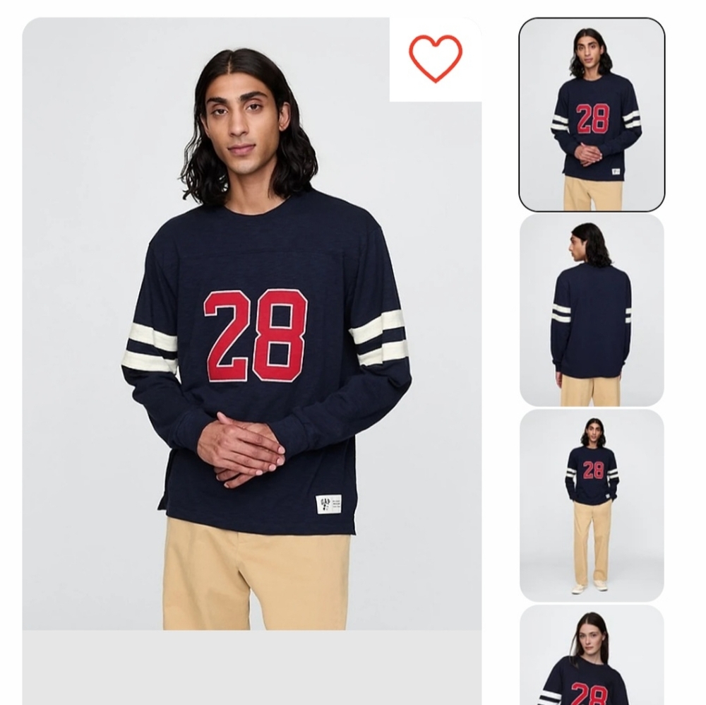 Gap × Disney Varsity Jersey T-Shirt - BRAND NEW  w/tags - XL - UNISEX